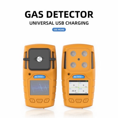 Personal multi gas detector with Audible, Visual, Vibration , industrial gas detector